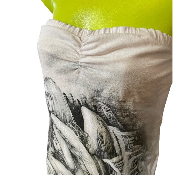 Ogabel Tops - OGABEL Lost Angel graphic tube top